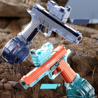Unleash Epic Water Battles with the Automatic Desert Eagle Electric Water Gun - Flashing Lights & Long-Range Fun!