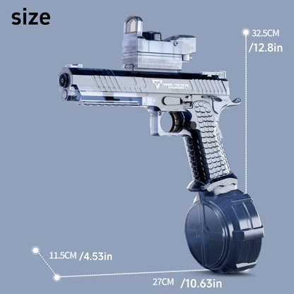 Unleash Epic Water Battles with the Automatic Desert Eagle Electric Water Gun - Flashing Lights & Long-Range Fun!